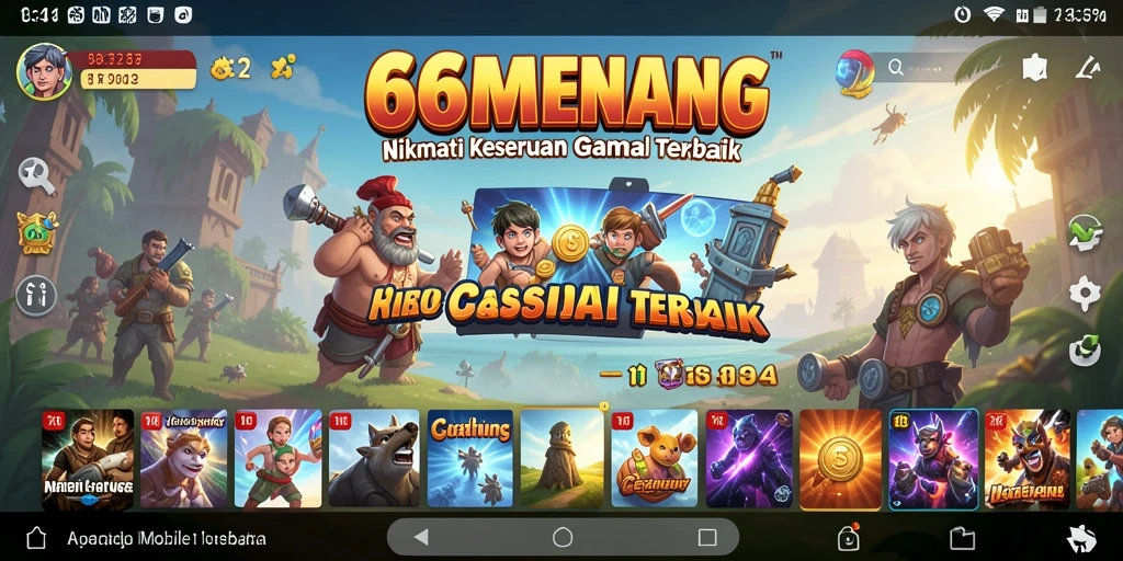 Tampilan gameplay menarik dari 66MENANG yang penuh warna.