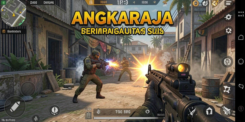 Gameplay <strong>ANGKARAJA</strong> yang mendebarkan dengan karakter heroik.