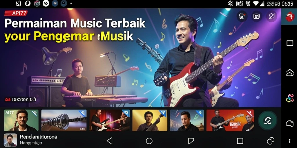 Tampilan gameplay API77 yang menarik dan interaktif dalam permainan musik.