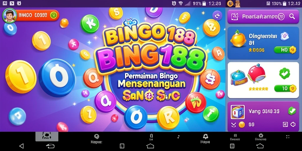 Tampilan permainan BINGO188 yang menarik dan interaktif.