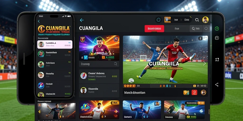 Tampilan gameplay CUANGILA yang menarik saat bertaruh pada olahraga.