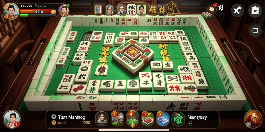Tampilan gameplay Mahjong yang menantang dan seru di CUANWIN.