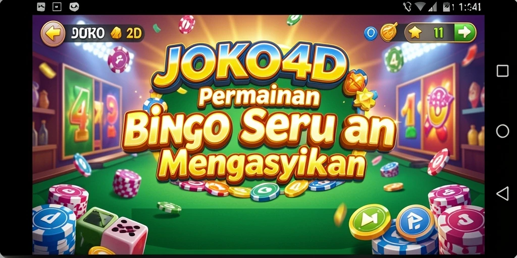 Screenshot gameplay JOKO4D dengan tampilan menarik dari permainan Bingo.