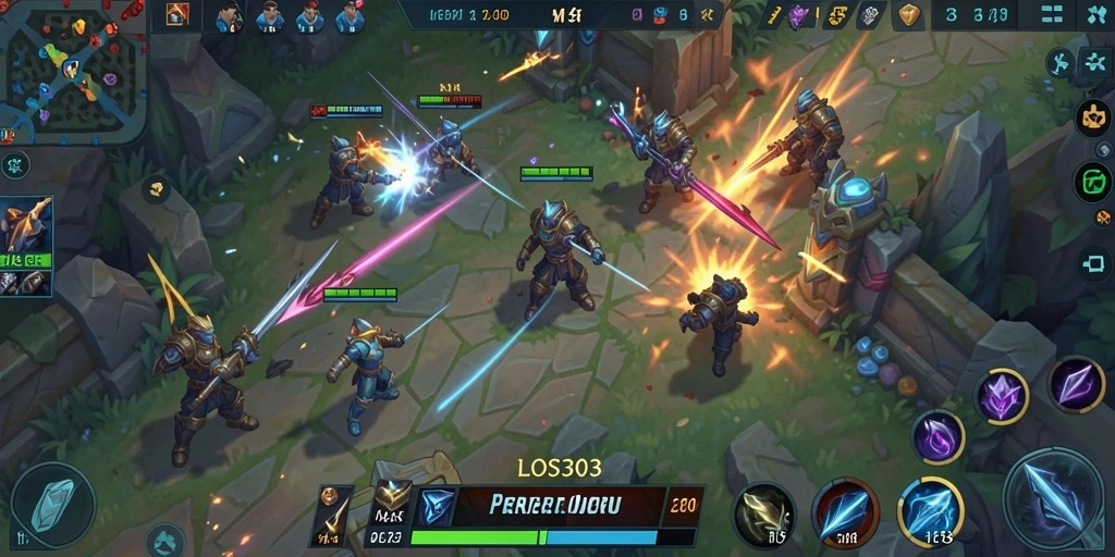Tampilan seru dari gameplay LOS303 dengan aksi pertarungan intens.