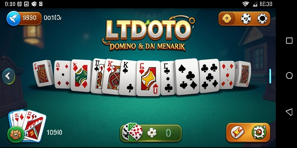 Screenshot gameplay LTDTOTO menunjukkan keseruan bermain Domino.