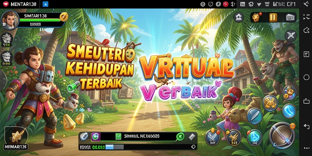 Tampilan gameplay menarik dari MENTARI138, menunjukkan interaksi karakter.