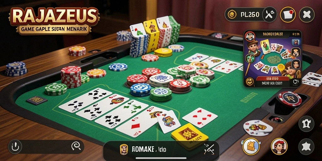 Tampilan gameplay RAJAZEUS yang seru dan menarik