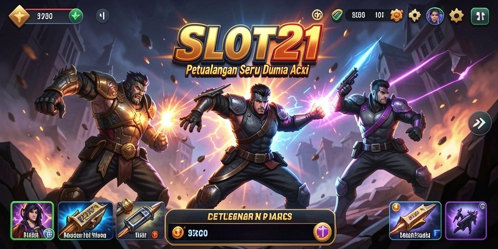 Tampilan menarik dari gameplay aksi di SLOT21 yang memukau.