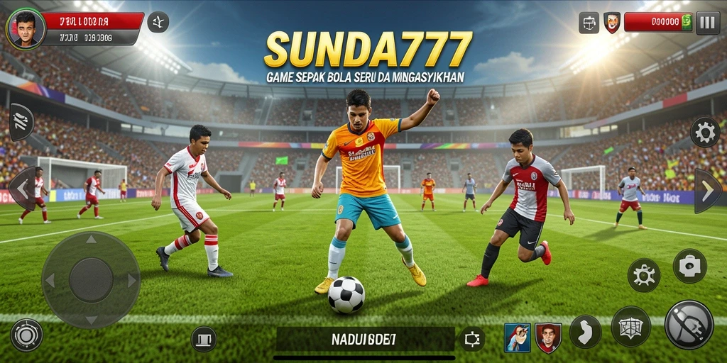Tampilan gameplay SUNDA777 yang menggugah semangat kompetisi sepak bola.