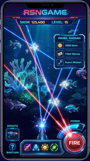 Tampilan antarmuka aplikasi rsngame yang sederhana dan intuitif.